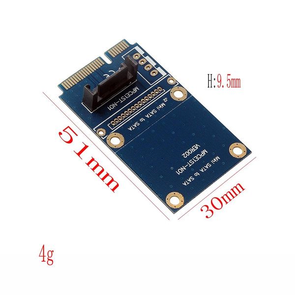 

msata to sata adapter, mini pci-e sata ssd slot to 7pin sata hdd converter card for pc
