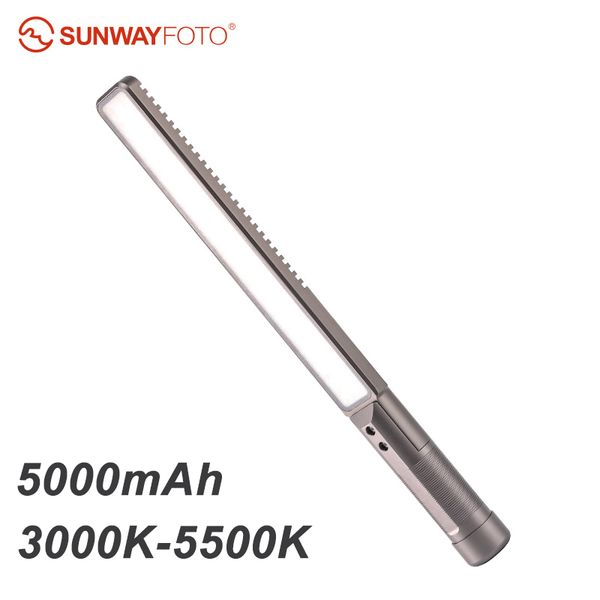 

lighting & studio accessories sunwayfoto fl-152 video light 3000k-5500k 5000mah led stick with oled screen camera po pography
