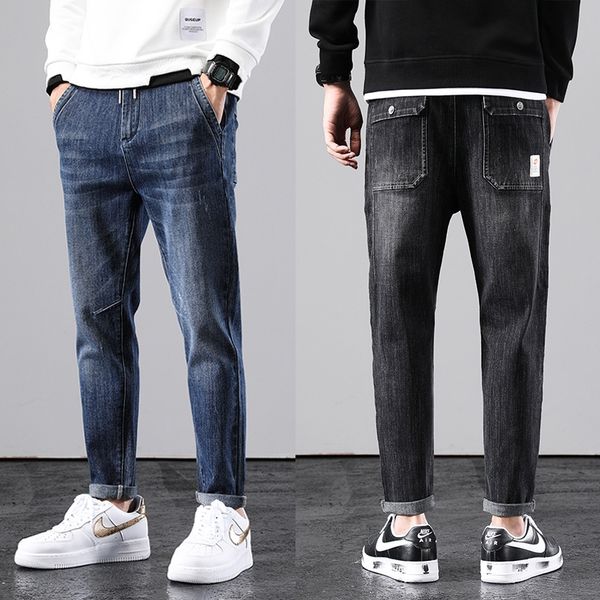 

cover bag black and skinny men's jeans fall/winter new british slim fit stretch white men's jeans h2ywq, Blue