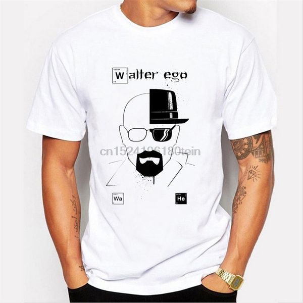 

fashion men t-shirt walter ego printing o-neck t shirt novelty hipster tees