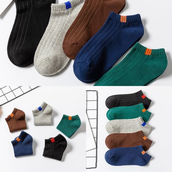 

spring and summer men's boat cotton cotton sockssocks low-no-slip no-fading quality classic strength men's boat socks adzfl, Black