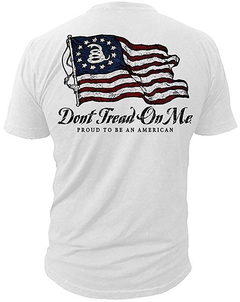 

dont tread on me - proud american - men's t-shirt vintage flag dtom