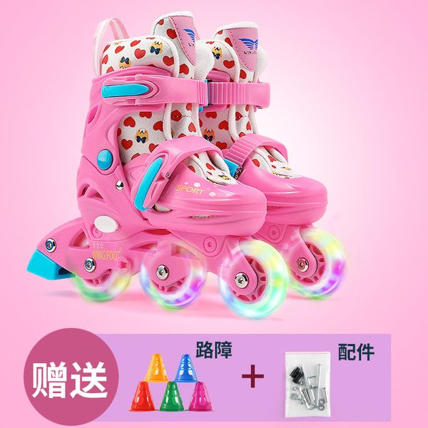 

kka foot length 15-24cm boy girl fashion sport skate shoes playing game, Black