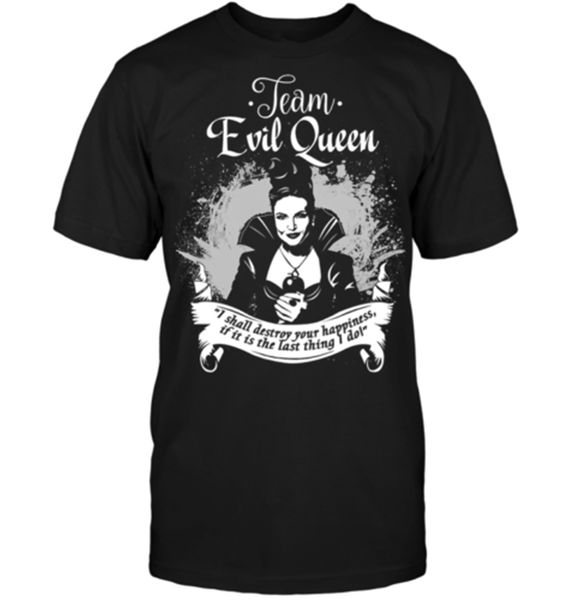 

once upon a time team evil queen black t shirt regina mills classic unique tee shirt
