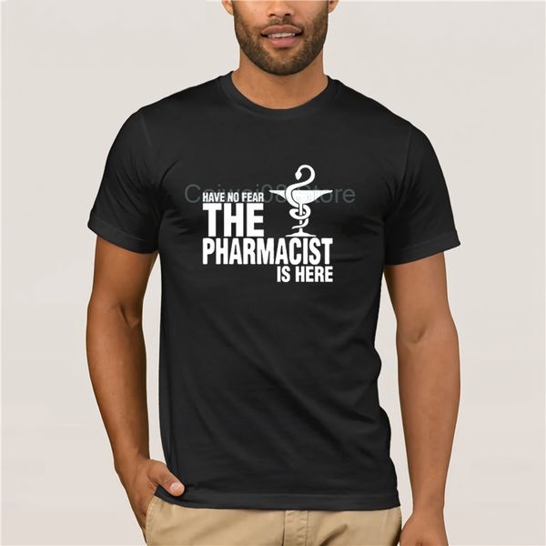 

tshirt men have no fear the pharmacist is here pharmacy novelty mens clothing short sleeve camisetas neck cool man's t-shirt