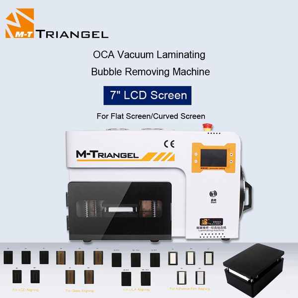 

m-triangel lcd oca laminating machine bubble remove machine for 7" flat/curved screen for /samsung s6 s7 s8 s9 edge plus