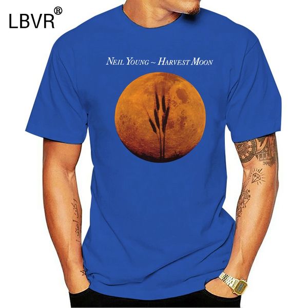 

neil young harvest moon music legend men's black t-shirt size s-3xl 100% cotton male female tee shirt