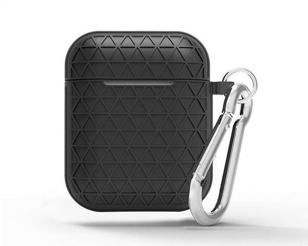 

soft tpu grid cover for apple airpods 2 1 charging case shell protective skin with hook ing