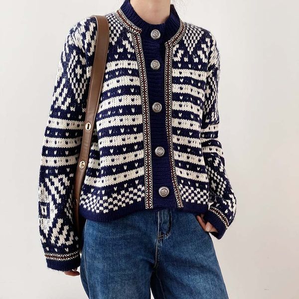 

2020 autumn winter sweater cardigan women's korean style long-sleeve o-neck knitwear coat female, White