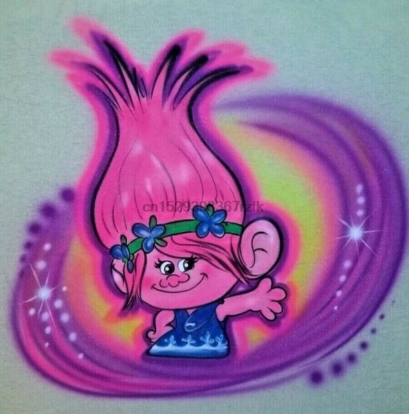 

пользовательский аэрограф троллей принцессы поппи рубашка (размеры 6 месяцев - для взрослых 5xl