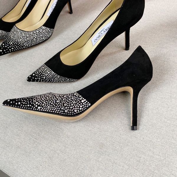 

all fashion women's high heels party wedding double black pink flash pointed high heels women's dress shoes