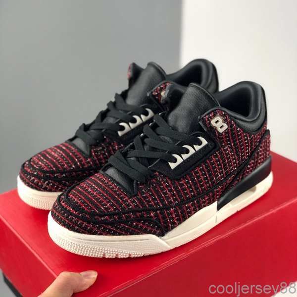

2020 fashion 3s iii mens basketball shoes knitting triple black red trainer baskets sports sneakers outdoor jumpman des chaussures zapatos