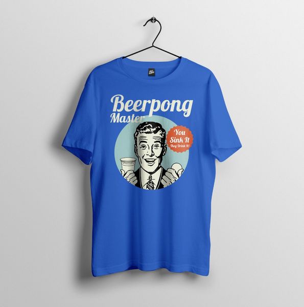

beer pong master, retro, vintage, beer humour design mens t-shirt s-3xl t shirt 2020 t shirt funny custom tees