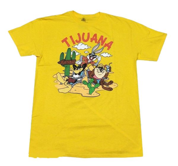 

menretro looney tunes tijuana t-shirt cartoon t shirt men new fashion tshirt loose size ajax 2019 funny t shirts
