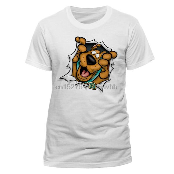 

scooby-doo zerissen durch offiziell t-shirt wei - vorder- und r'ckseite
