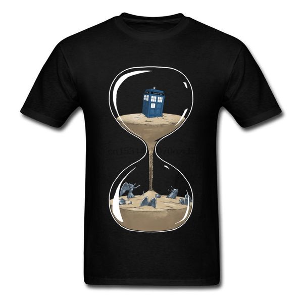 

out of time hourglass t-shirt doctor who summerautumn round collar 100% cotton short sleeve tees man t shirt