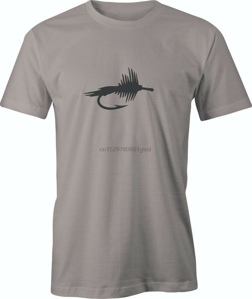 

dry fly fishing drawing отпечатано на mens t-shirt бесплатная доставка