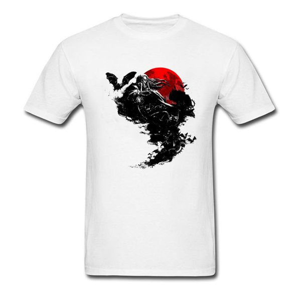 

dhampir tee shirt vampire tshirt men t shirts fashion white clothes summer cotton t-shirt japan samurai sunset painting
