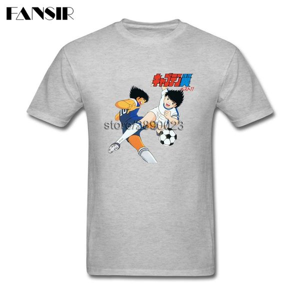 

plain tshirts mens captain tsubasa japanese anime men t shirt custom cotton short sleeve team clothes
