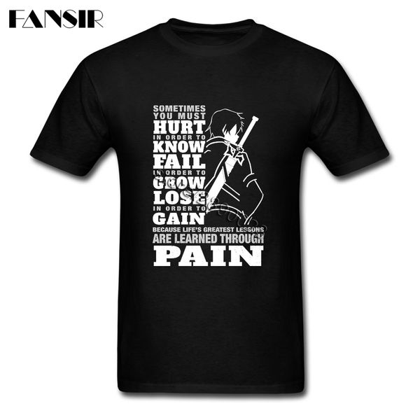 

sword art online clothes new style men's t shirts short sleeve 100% cotton o-neck t shirt for man