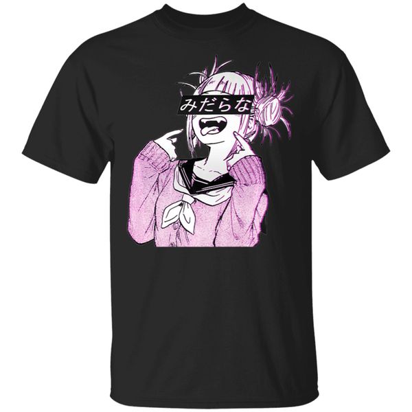 

lewd funny sad japanese anime premium black t-shirt m-xxxl present casual tee shirt