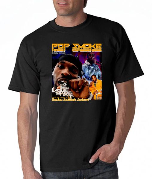 

поп-дым футболка вдохновленный rap hip hop rb рэпер music tee