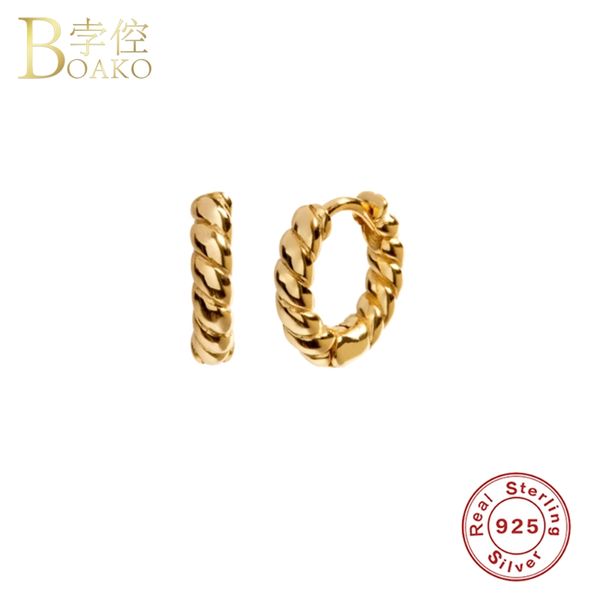 

hoop & huggie 100% 925 sterling silver minimalist charm earrings birthday engagement gift for lovers' fine earring jewelry accessories, Golden;silver