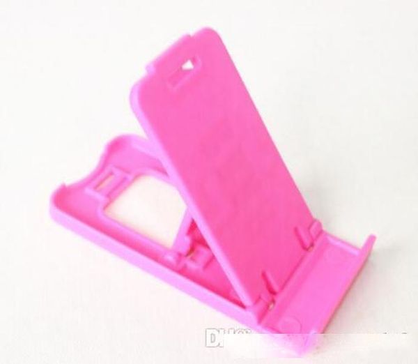 

3.5*7.5cm creative mini colourful plastic folding lazy phone holder bracket support mobile phone universal bracket
