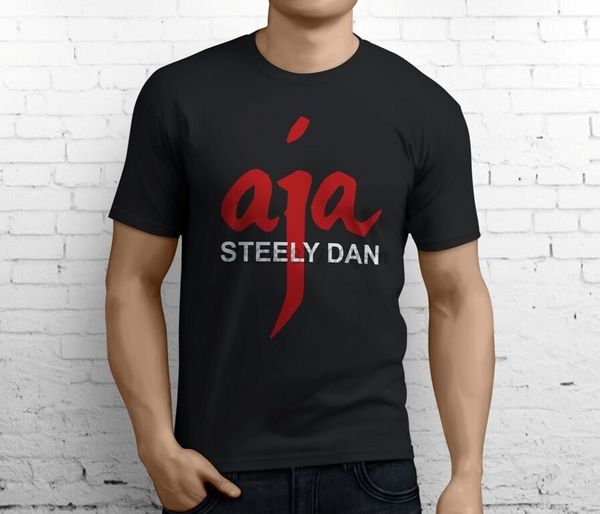 

новые дешевые steely dan aja rock music legend mens черная футболка размер s-3xl