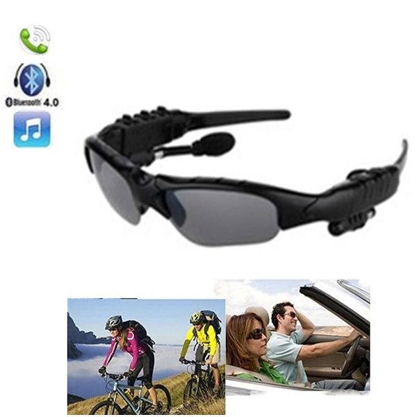 

wireless bluetooth sunglasses headset sunglass stereo sports smartheadphone handsearphones music player for iphone samsung htc with box