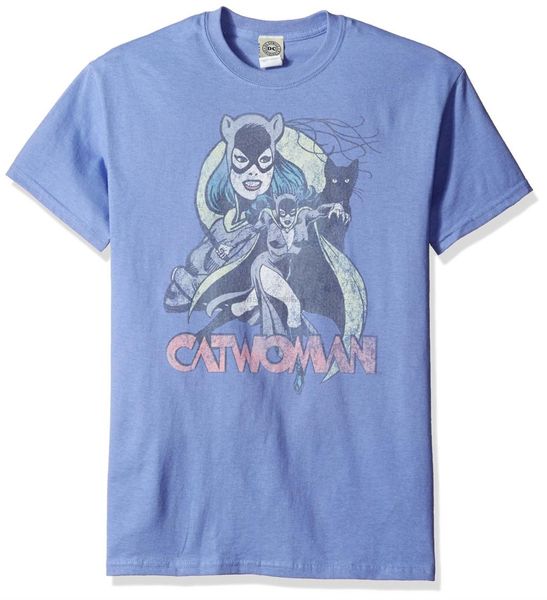 

funny t shirt men novelty women tshirt men catwoman three cats t-shirt