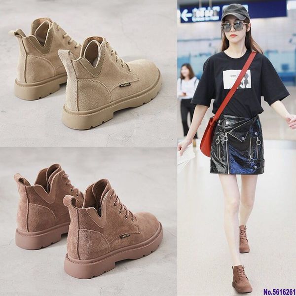 

ins boots women's boots england wind retro students korean version of the wild 2020 autumn and winter new motorcycle boot, Black