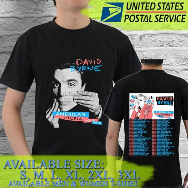 

new david byrne american ua live tour dates 2018 t-shirt s-5xl man woman