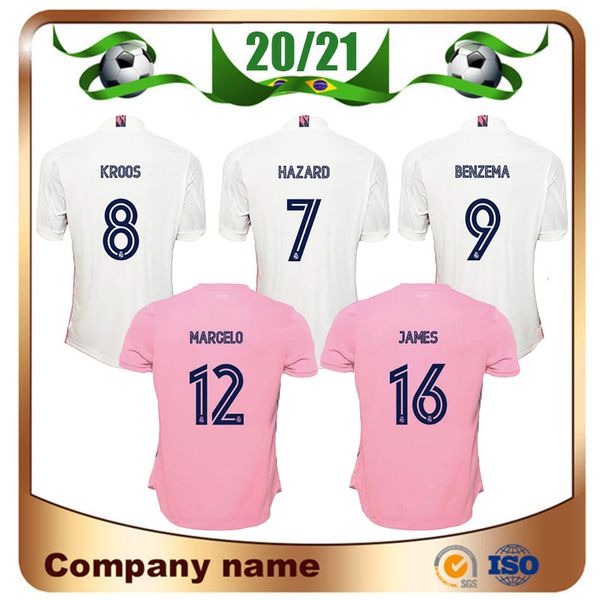 

20/21 hazard real madrid woman soccer jersey 2020 benzema bale jovic mendy woman shirt vinicius jr. ladies football uniform, Black;yellow