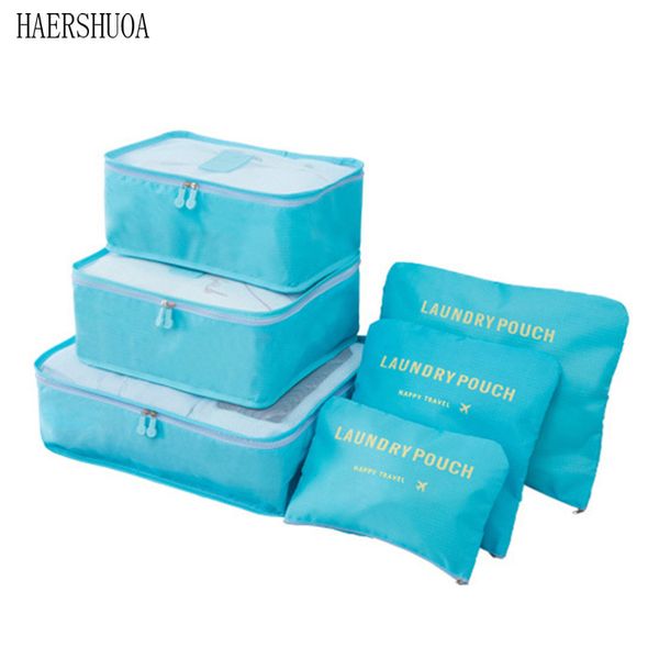 

large travel storage bag underwear socks finishing bag six-piece luggage clothes thickening boutique clothes