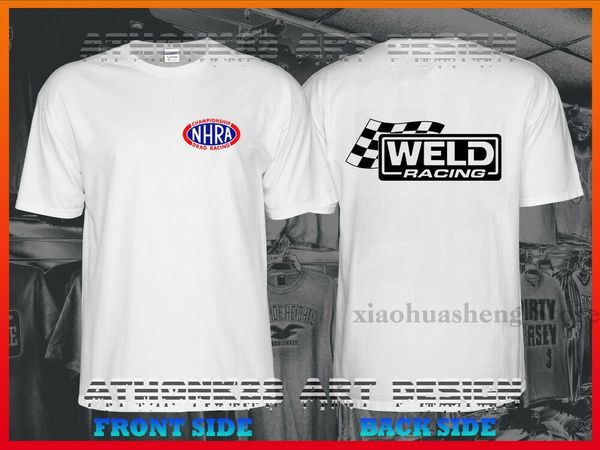 

weld racing tee shirt nhra weld t-shirt jegs racing shirt summit oil amsoil 100% cotton men t shirt women tee
