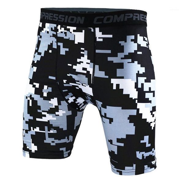 

quick drying running bicycle swimming mens shorts camouflage print sports fitness shorts tight, White;black