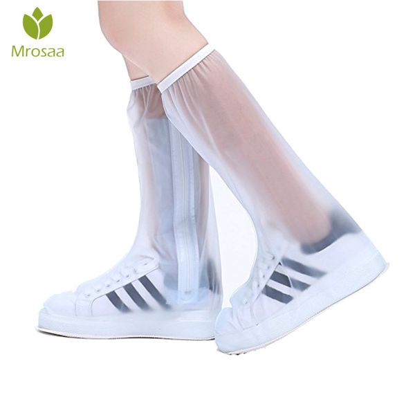 

waterproof rain reusable shoes covers, all seasons slip-resistant zipper rain boots overshoes, men&women's shoes accessories