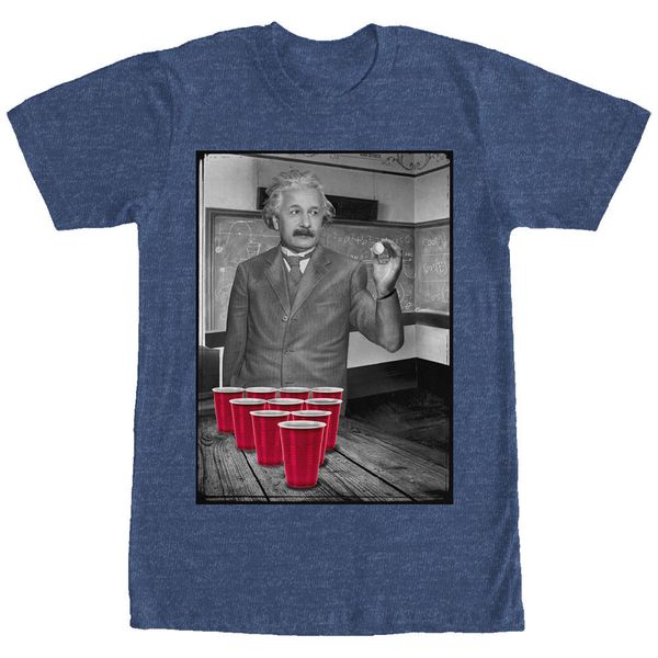 

2019 fashion 100% cotton t shirt einstein beer pong mens graphic t shirt tee shirt