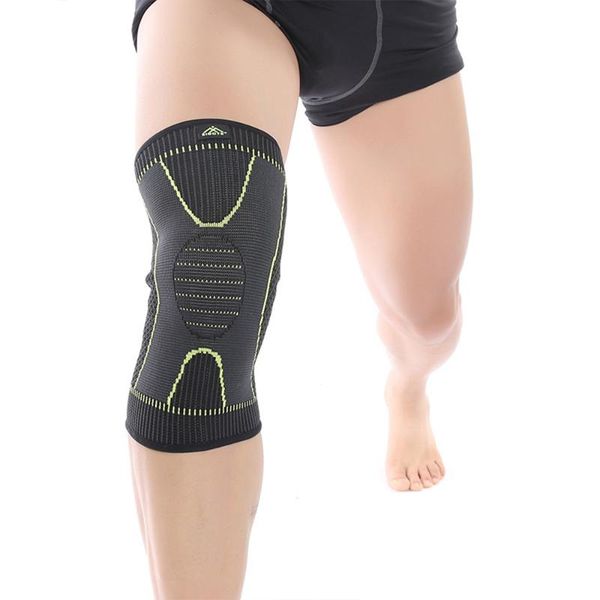 

продлить stripe sports наколенник non скольжения бинты non скольжения бинты ног поддержка леггинсы сжатия нога теплее рукав, Black;gray
