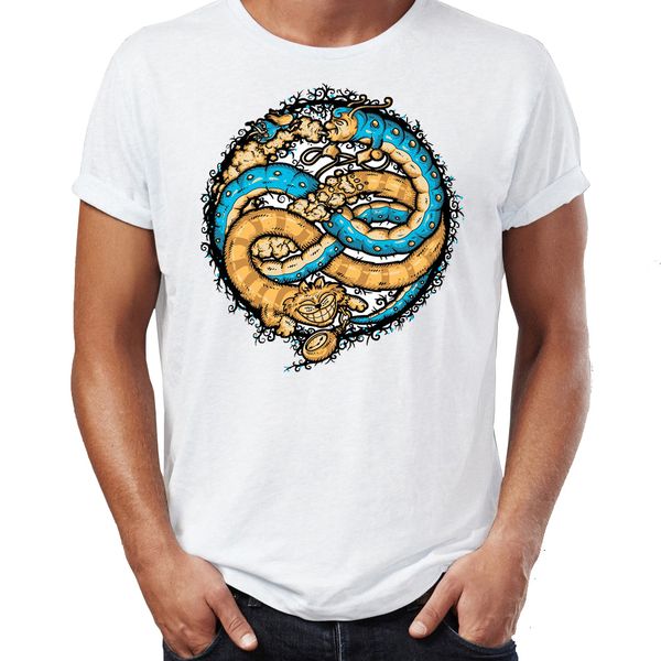 

men's t shirt neverending story dragon never sdreaming awesome artwork drawing printed tee