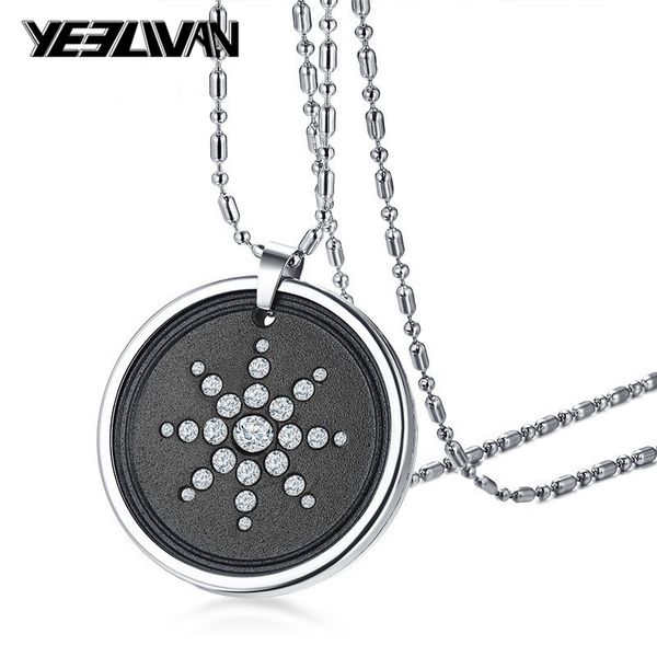 

statement necklace new powerful scalar bio energy necklace quantum pendant magnetic health power choker chain men women, Silver