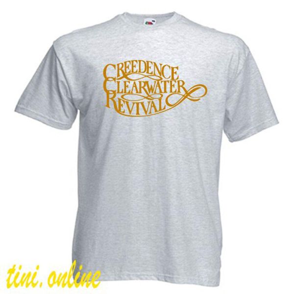 

creedence clearwater revival rock band mens grey t shirt size s to 3xl, White;black