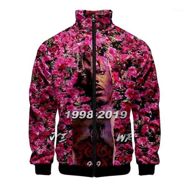 

jacket designer loose 3d printed coat fashion mens plus size outerwear juice wrld mens, Black;brown