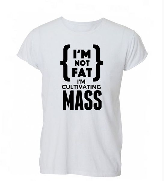 

2020 100% cotton i'm not fat i'm cultivating mass science funny t shirt tshirt mens womens gift
