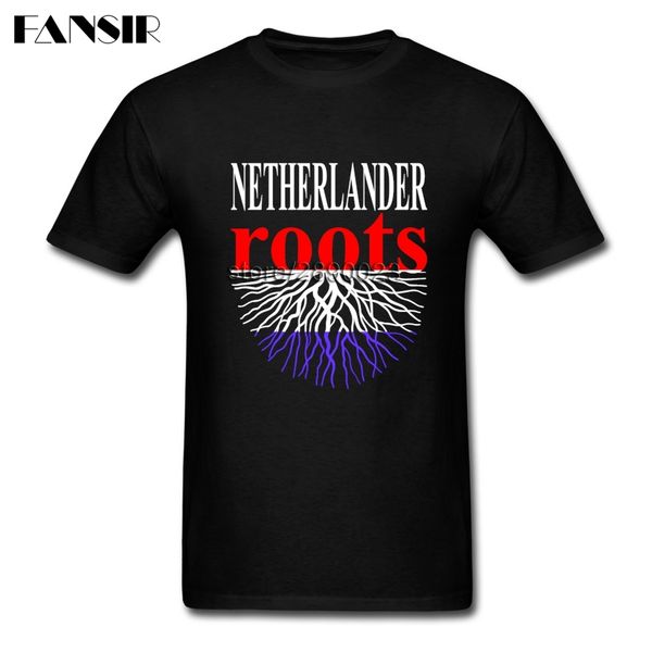 

мужчины tshirts улица с коротким рукавом o шеи tshirts человек netherlander roots нидерланды флаг подростковый лето тройники