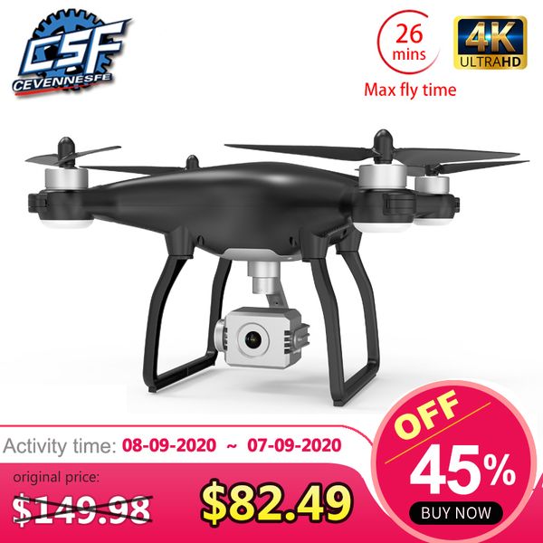 

2020 new x35 drone wifi gps 4k hd camera profissional brushless motor drones gimbal stabilizer 26 minute flight rc quadcopter