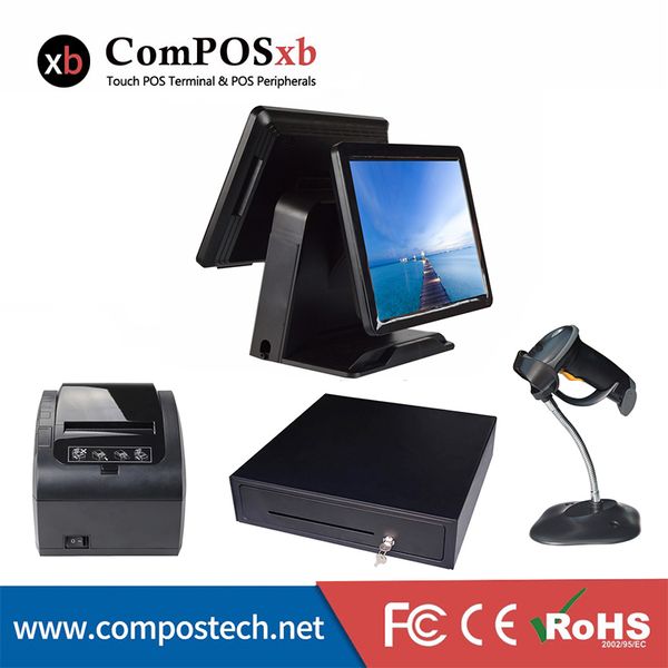 

composxb point of sale system cash registers machine all in one retail thermal printer