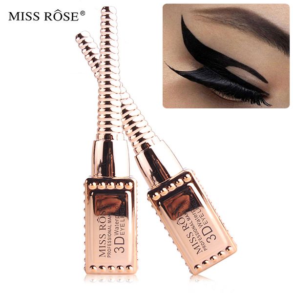 

black eyeliner waterproof liquid eye liner pen high pigment & long lasting makeup 3d golden tube fine head eyeliner