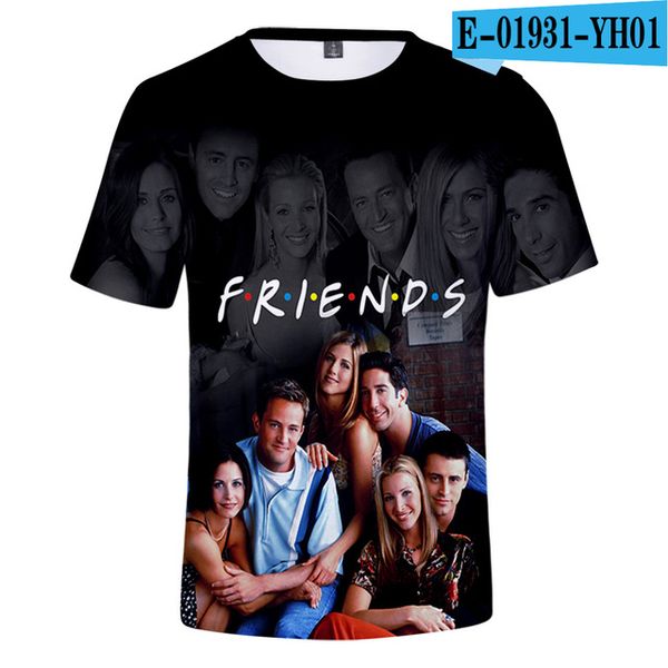 

u.s. classical tv series friends men boys girls friends tv letter print 3d print shirts funny comics kawaii men clothing